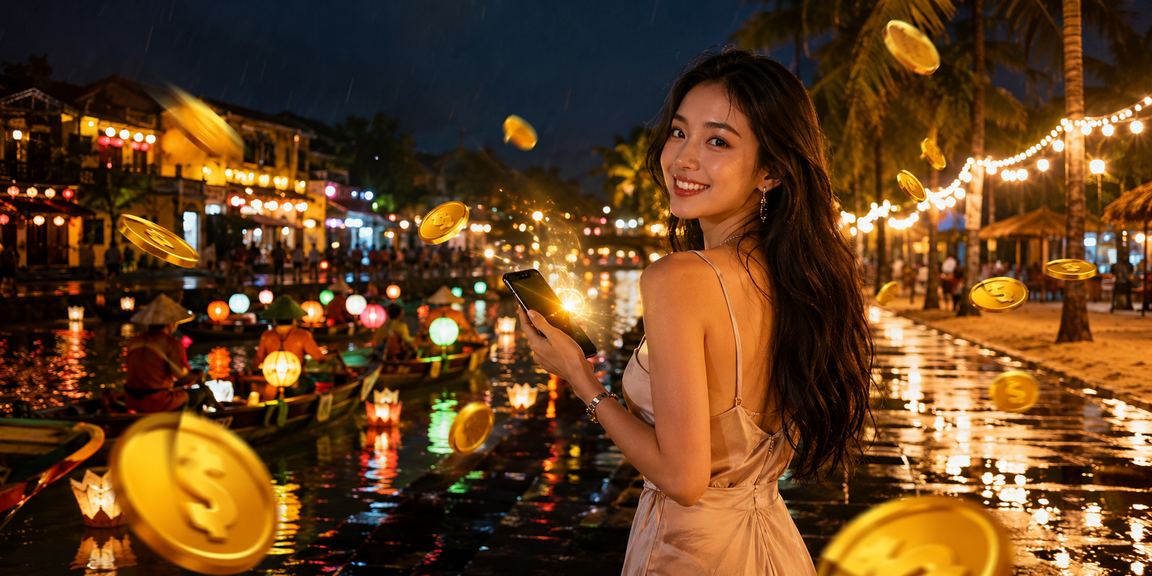 Người dùng Việt Nam trải nghiệm casino trực tuyến trên điện thoại tại Hội An